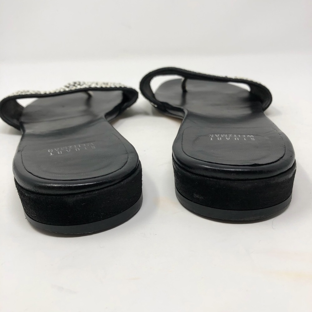 Stuart Weitzman Pearlescent Slide Leather Sandal - image 2